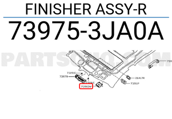 Nissan 739753JA0A FINISHER ASSY-R