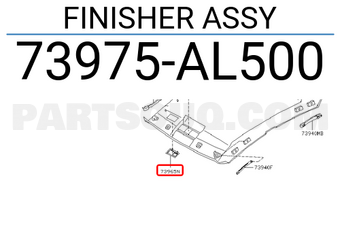 Nissan 73975AL500 FINISHER ASSY