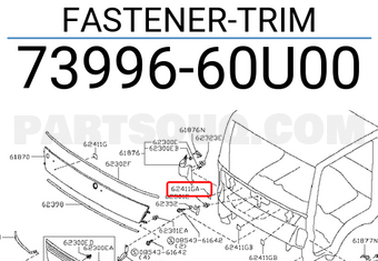 Nissan 7399660U00 FASTENER-TRIM