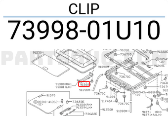 Nissan 7399801U10 CLIP