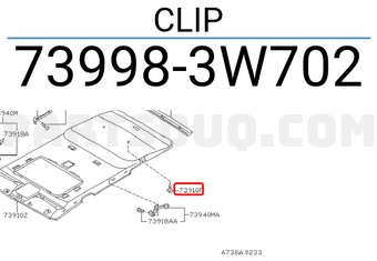 Nissan 739983W702 CLIP
