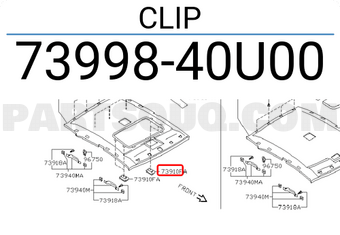 Nissan 7399840U00 CLIP