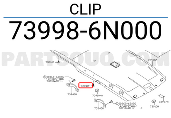 Nissan 739986N000 CLIP