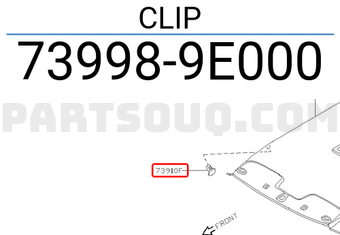 Nissan 739989E000 CLIP