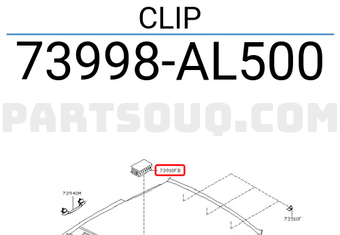 Nissan 73998AL500 CLIP