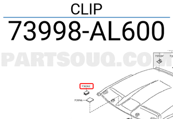 Nissan 73998AL600 CLIP