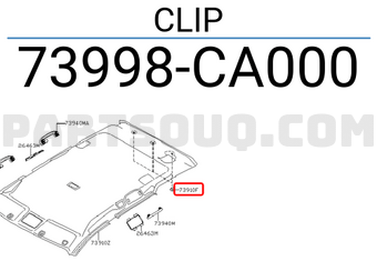 Nissan 73998CA000 CLIP