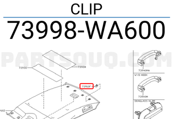 Nissan 73998WA600 CLIP