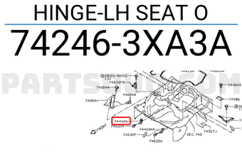 Nissan 742463XA3A HINGE-LH SEAT O
