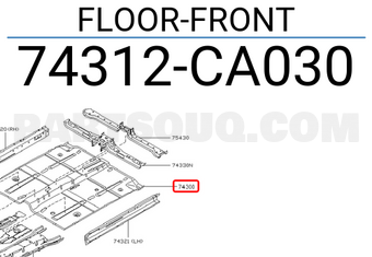 Nissan 74312CA030 FLOOR-FRONT