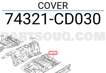 Nissan 74321CD030 COVER