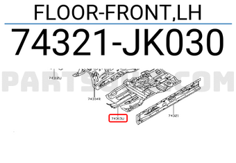 Nissan 74321JK030 FLOOR-FRONT,LH