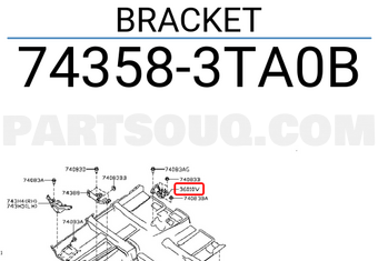 Nissan 743583TA0B BRACKET