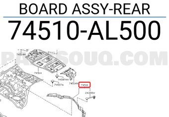 Nissan 74510AL500 BOARD ASSY-REAR