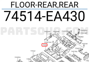Nissan 74514EA430 FLOOR-REAR,REAR