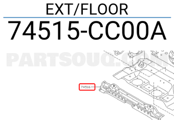 Nissan 74515CC00A EXT/FLOOR