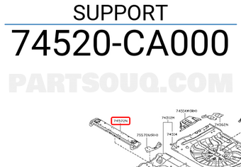 Nissan 74520CA000 SUPPORT