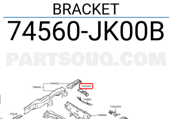 Nissan 74560JK00B BRACKET