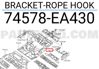 Nissan 74578EA430 BRACKET-ROPE HOOK