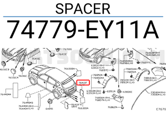 Nissan 74779EY11A SPACER
