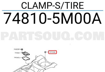 Nissan 748105M00A CLAMP-S/TIRE