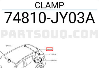 Nissan 74810JY03A CLAMP