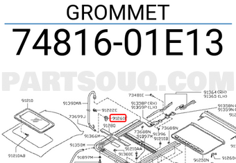 Nissan 7481601E13 GROMMET