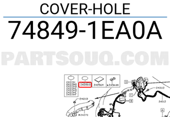 Nissan 748491EA0A COVER-HOLE