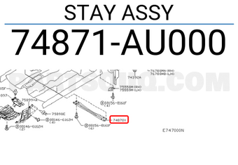 Nissan 74871AU000 STAY ASSY