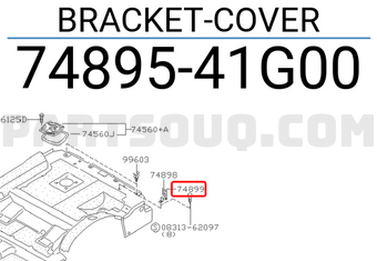 Nissan 7489541G00 BRACKET-COVER