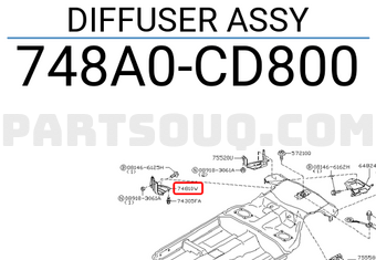 Nissan 748A0CD800 DIFFUSER ASSY