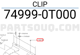 Nissan 749990T000 CLIP