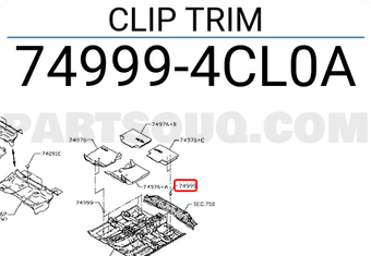 Nissan 749994CL0A CLIP TRIM