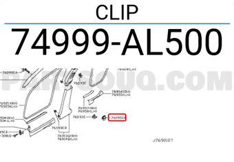 Nissan 74999AL500 CLIP