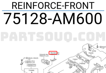 Nissan 75128AM600 REINFORCE-FRONT