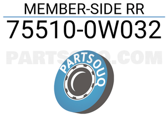 Nissan 755100W032 MEMBER-SIDE RR