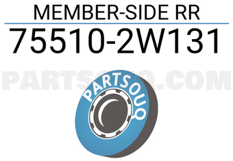 Nissan 755102W131 MEMBER-SIDE RR