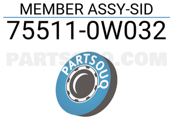 Nissan 755110W032 MEMBER ASSY-SID