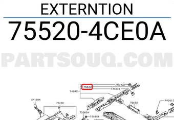 Nissan 755204CE0A EXTERNTION