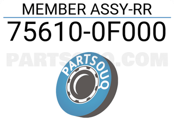 Nissan 756100F000 MEMBER ASSY-RR