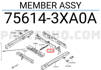 Nissan 756143XA0A MEMBER ASSY