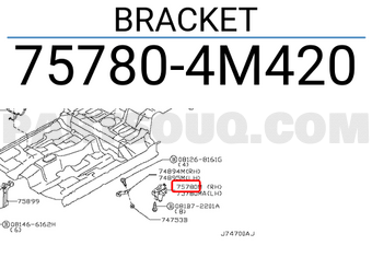 Nissan 757804M420 BRACKET