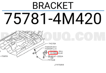Nissan 757814M420 BRACKET