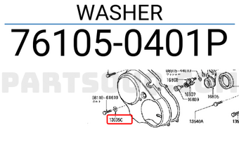 Nissan 761050401P WASHER