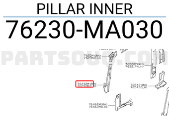Nissan 76230MA030 PILLAR INNER