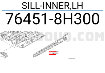 Nissan 764518H300 SILL-INNER,LH