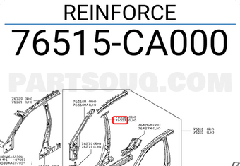 Nissan 76515CA000 REINFORCE