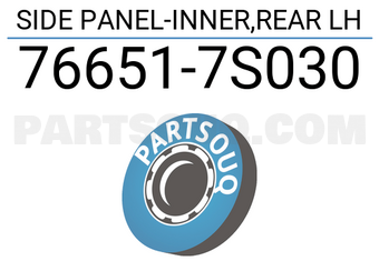 Nissan 766517S030 SIDE PANEL-INNER,REAR LH