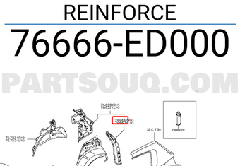 Nissan 76666ED000 REINFORCE