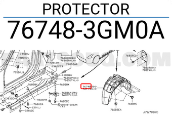 Nissan 767483GM0A PROTECTOR